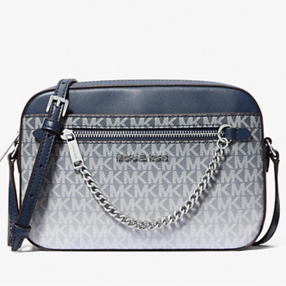 MICHAEL KORS OUTLETJet Set Large Ombré Signature Logo Crossbody Body - Picture 2 of 9